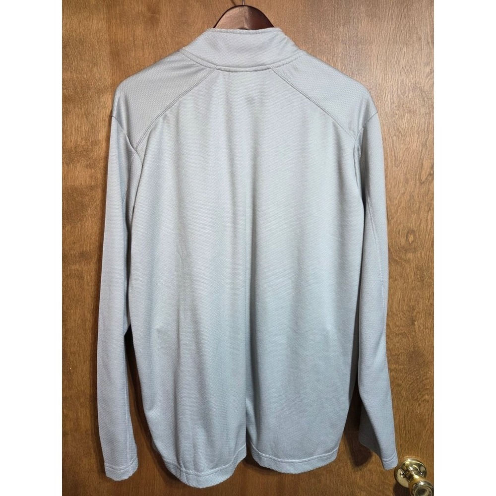 Champion Notre Dame NCAA Football 1/4 Zip Pullover Mens L Gray Textured Jacket - Picture 5 of 5